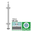 BALUSTRADY NIERDZEWNE / SŁUPKI / SŁUPKI OKRĄGŁE / SŁUPEK NIERDZEWNY / BALUSTRADY POZIOME / AISI 304 / SZLIFOWANY / AISI304, D42,4×2/4xmodel BALUSTRADY NIERDZEWNE / SŁUPKI / SŁUPKI OKRĄGŁE / SŁUPEK NIERDZEWNY / BALUSTRADY POZIOME / AISI 304 / SZLIFOWANY / AISI304, D42,4×2/4xmodel