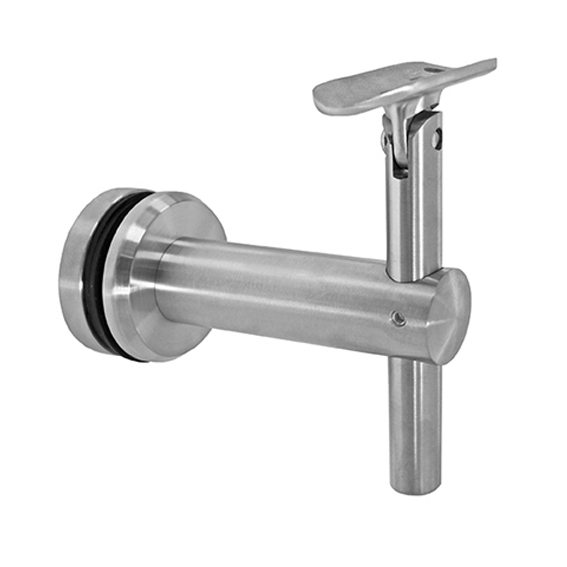 EBN / UCHWYT PORĘCZY / FI 42 / DO SZKŁA / 86X30-90 / AISI 304 / SATYNA / REGULOWANY EBN / UCHWYT PORĘCZY / FI 42 / DO SZKŁA / 86X30-90 / AISI 304 / SATYNA / REGULOWANY