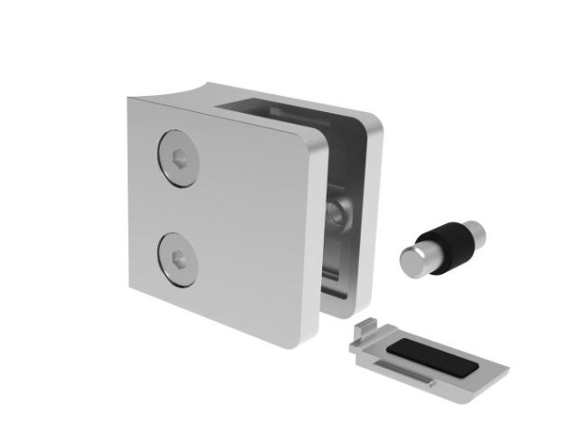 EBN / UCHWYT SZKŁA / MODEL 230P / PRZYŁĄCZ FI 42 / 45X45 / AISI 304 / POLER / DLA SZKŁA 6 – 10,76 / Z BLOKADĄ EBN / UCHWYT SZKŁA / MODEL 230P / PRZYŁĄCZ FI 42 / 45X45 / AISI 304 / POLER / DLA SZKŁA 6 – 10,76 / Z BLOKADĄ