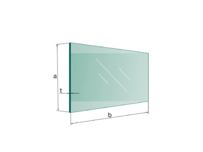 Szkło ESG/VSG 12,76mm 66.2 Bezbarwne 100×70