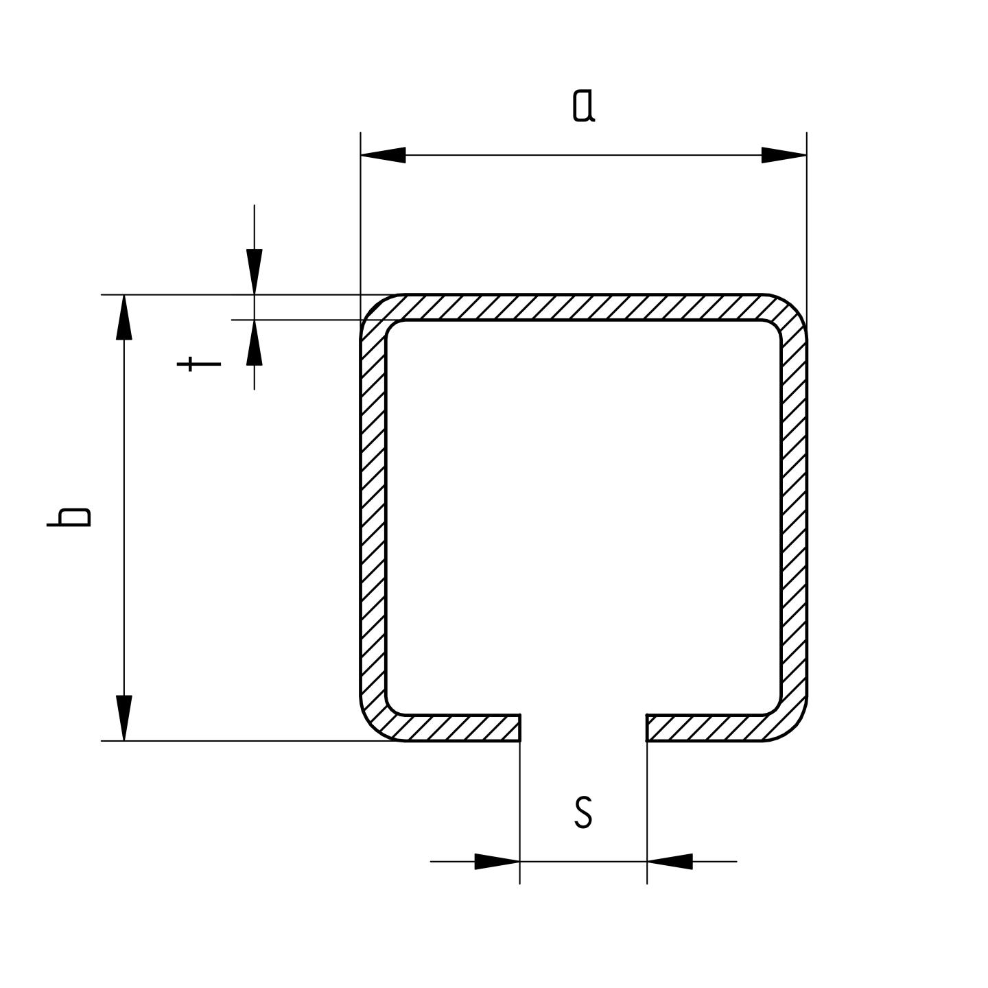 AKB / BRAMY SAMONOŚNE / PROFIL BRAMY PRZESUWNEJ / INOX / 76X76X3 / 3L / AISI 304 AKB / BRAMY SAMONOŚNE / PROFIL BRAMY PRZESUWNEJ / INOX / 76X76X3 / 3L / AISI 304
