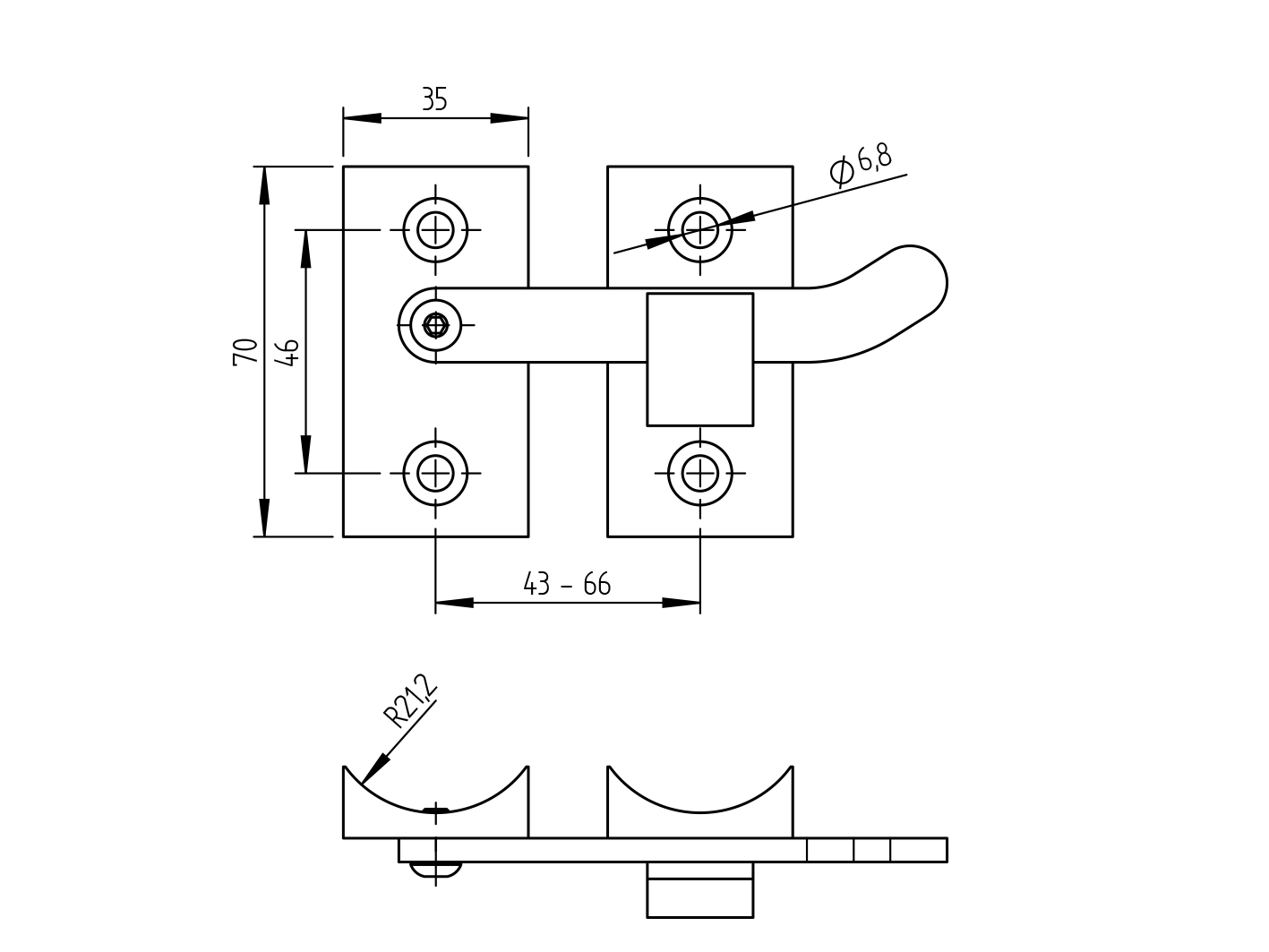 DRZWI / Zasuwka nierdzewna / DO FI 42,4mm / AISI 316 / L=70mm DRZWI / Zasuwka nierdzewna / DO FI 42,4mm / AISI 316 / L=70mm