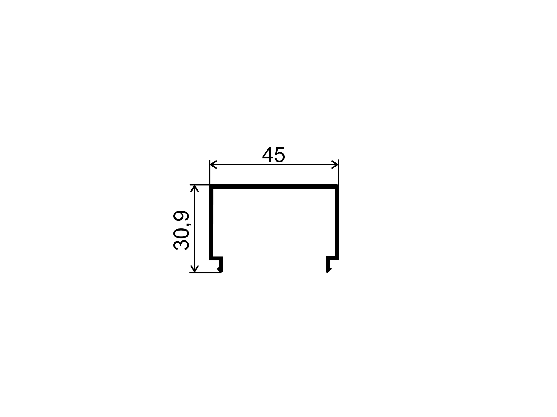 LISTWA / SZYNA / BLENDA LISTWY F / ALUMINIUM / SATYNA / INOX / 6000MM LISTWA / SZYNA / BLENDA LISTWY F / ALUMINIUM / SATYNA / INOX / 6000MM