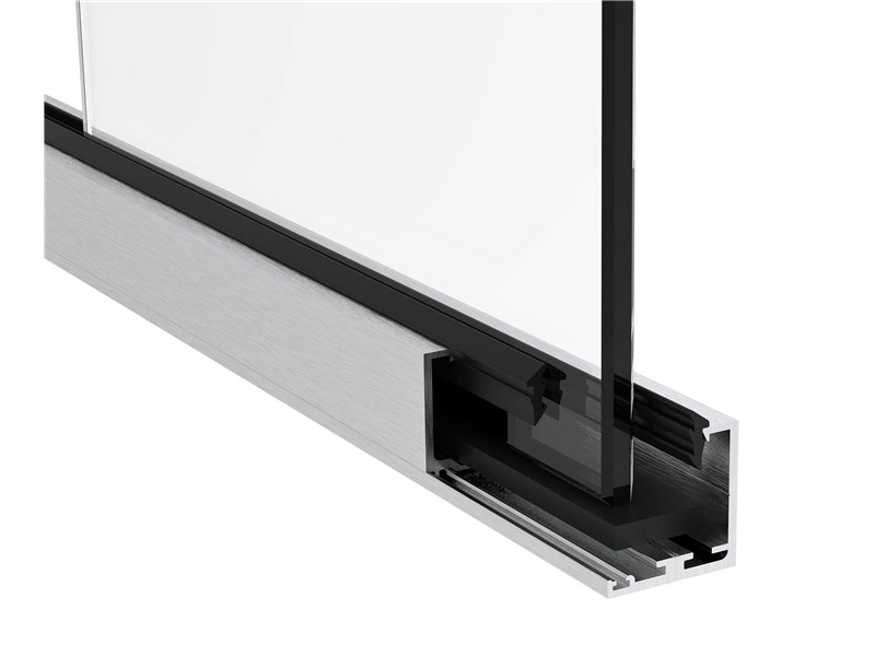 ŚCIANKI / LISTWA MONTAŻOWA ZABUDOWY SZKLANEJ / 35X35 / SZKŁO 8-10 / 3M / ALUMINIUM / ANODOWANE