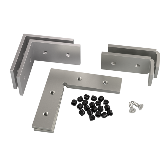 SYSTEMY SZKLANE / PROFIL OŚCIEŻNICY DRZWI SZKLANYCH L / OD SZKŁA / 2300X1200X2300 / ALUMINIUM / ANODOWANY SYSTEMY SZKLANE / PROFIL OŚCIEŻNICY DRZWI SZKLANYCH L / OD SZKŁA / 2300X1200X2300 / ALUMINIUM / ANODOWANY
