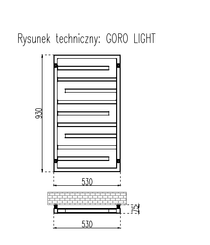 GRZEJNIKI / GRZEJNIK DEKORACYJNY GORO LIGHT / H930 / L530 / BIAŁY GRZEJNIKI / GRZEJNIK DEKORACYJNY GORO LIGHT / H930 / L530 / BIAŁY