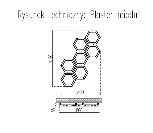 GRZEJNIKI / GRZEJNIK DEKORACYJNY PLASTRY MIODU / H1120 / L800 / BIAŁY GRZEJNIKI / GRZEJNIK DEKORACYJNY PLASTRY MIODU / H1120 / L800 / BIAŁY