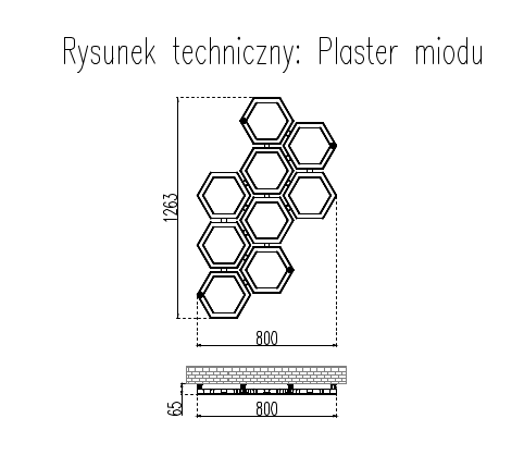GRZEJNIKI / GRZEJNIK DEKORACYJNY PLASTRY MIODU / H1263 / L800 / BIAŁY GRZEJNIKI / GRZEJNIK DEKORACYJNY PLASTRY MIODU / H1263 / L800 / BIAŁY