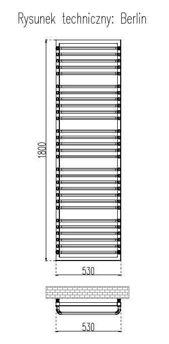 GRZEJNIKI / GRZEJNIK DEKORACYJNY COLUMBIA / H1800 / L530 / BIAŁY GRZEJNIKI / GRZEJNIK DEKORACYJNY COLUMBIA / H1800 / L530 / BIAŁY