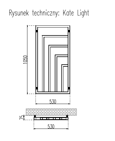 GRZEJNIKI / GRZEJNIK ŁAZIENKOWY KATE LIGHT / H1050 / L530 / BIAŁY GRZEJNIKI / GRZEJNIK ŁAZIENKOWY KATE LIGHT / H1050 / L530 / BIAŁY