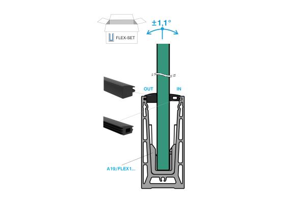 BN / BALUSTRADA CAŁOSZKLANA NA LISTWIE U OD BOKU / SZKŁO T 16.76 / L2500 / ALUMINIUM / SATIN ELOX BN / BALUSTRADA CAŁOSZKLANA NA LISTWIE U OD BOKU / SZKŁO T 16.76 / L2500 / ALUMINIUM / SATIN ELOX