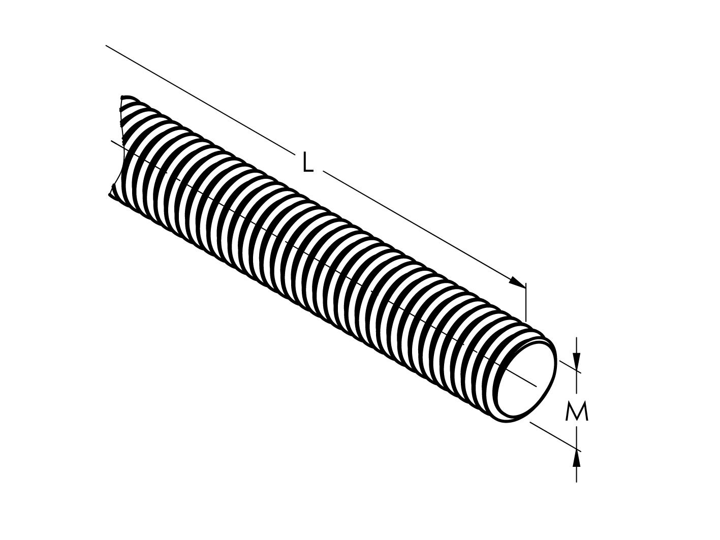 WARSZTAT / PRĘT GWINTOWANY / M8 / 20 CM / AISI 304 WARSZTAT / PRĘT GWINTOWANY / M8 / 20 CM / AISI 304