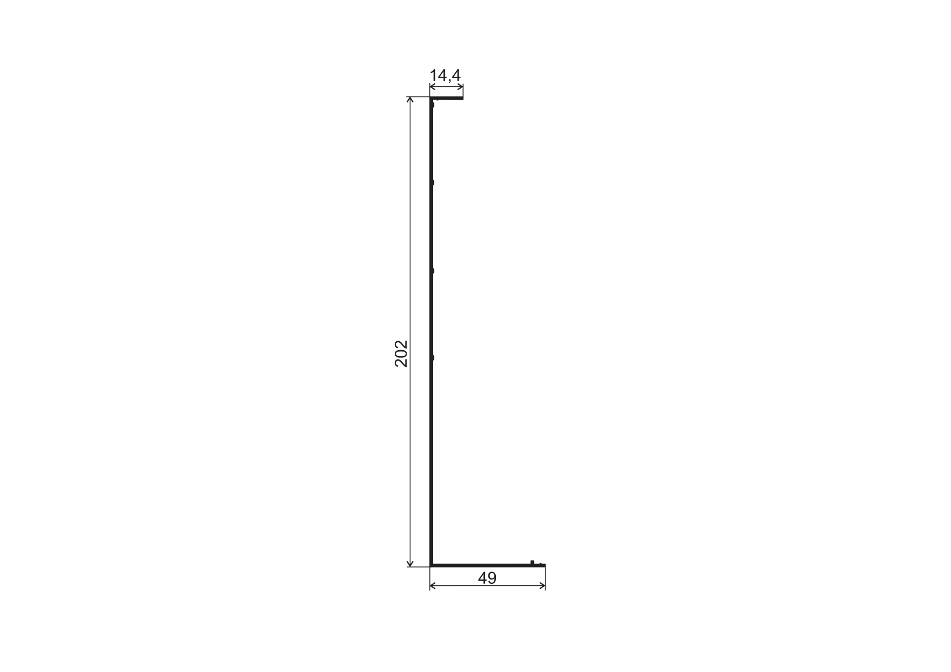 EBN / PROFILE ALUMINIOWE / BLENDA MASKUJĄCA DO PROFILU Y / L6000 / ALUMINIUM / SATIN-ELOX EBN / PROFILE ALUMINIOWE / BLENDA MASKUJĄCA DO PROFILU Y / L6000 / ALUMINIUM / SATIN-ELOX